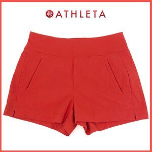 Size 8 - EUC - Athleta Trekkie North Short - Red-Orange